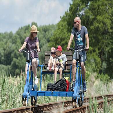 Draisine auf der Erlebnisbahn