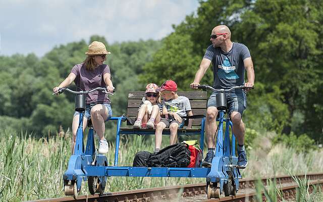 Draisine auf der Erlebnisbahn
