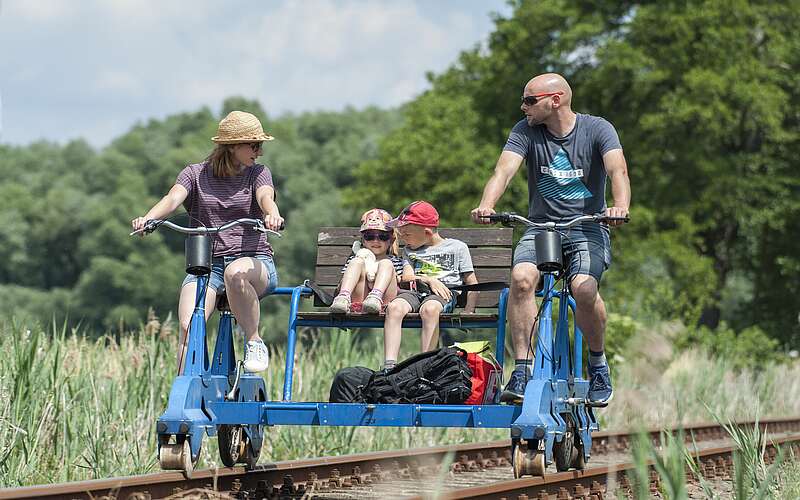 Draisine auf der Erlebnisbahn