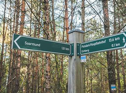 Städteporträt Nuthetal - Wegweiser Wanderwege