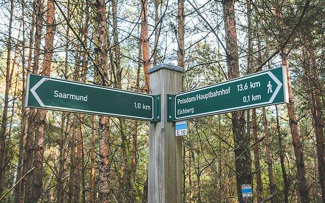 Städteporträt Nuthetal - Wegweiser Wanderwege