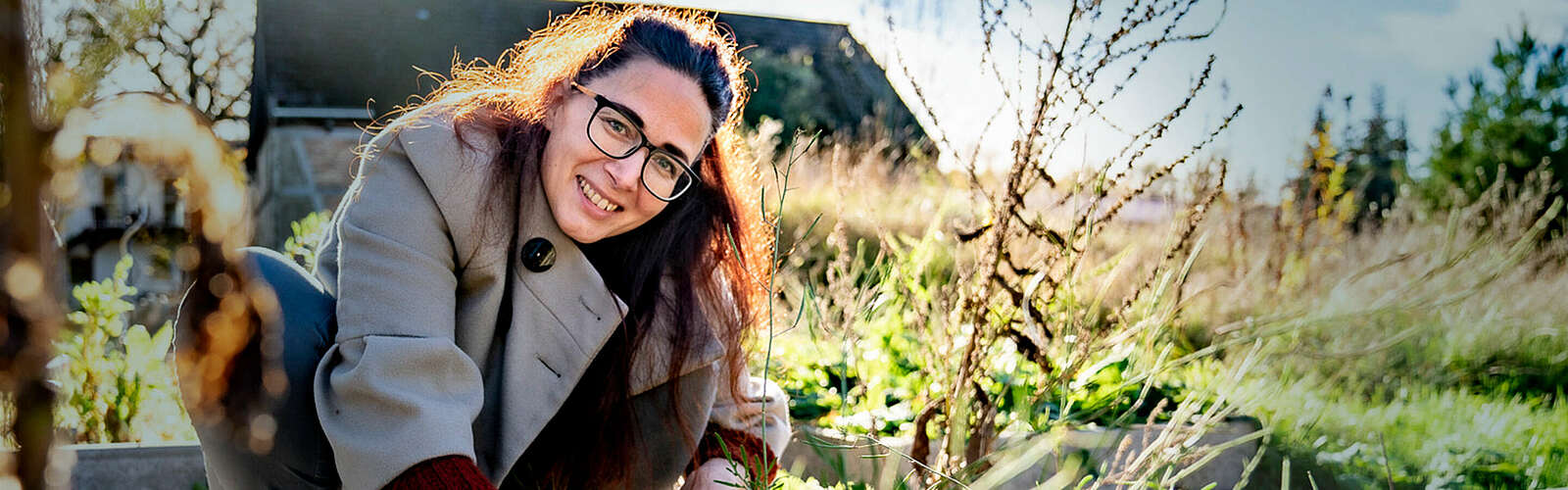 Nadja Körner im Garten, Auszeit in Rietz,
        
    

        Foto: Tourismusverband Fläming e.V./Jan Sobotka