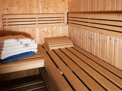 Sauna im Ferienhaus Sjö Hus, Marion Pods