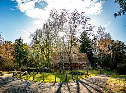 Museumsdorf Glashütte im Herbst