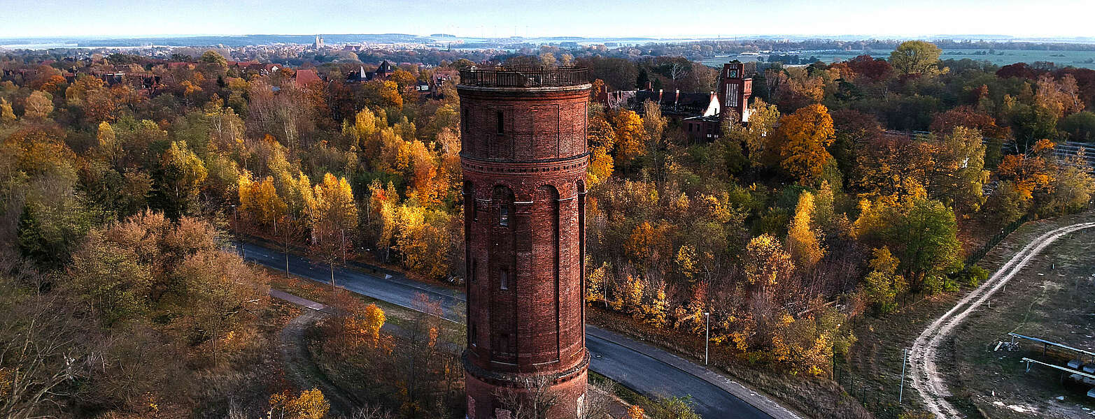 Alter Wasserturm in Jüterbog,
        
    

        Foto: TVF Fläming/Daniel Sasse