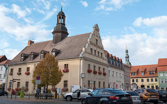 Marktplatz und Rathaus in Bad Belzig