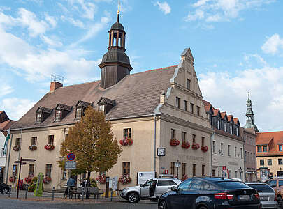 Marktplatz und Rathaus in Bad Belzig