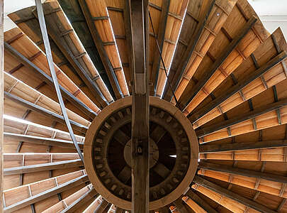 Das Windrad der Scheunenwindmühle