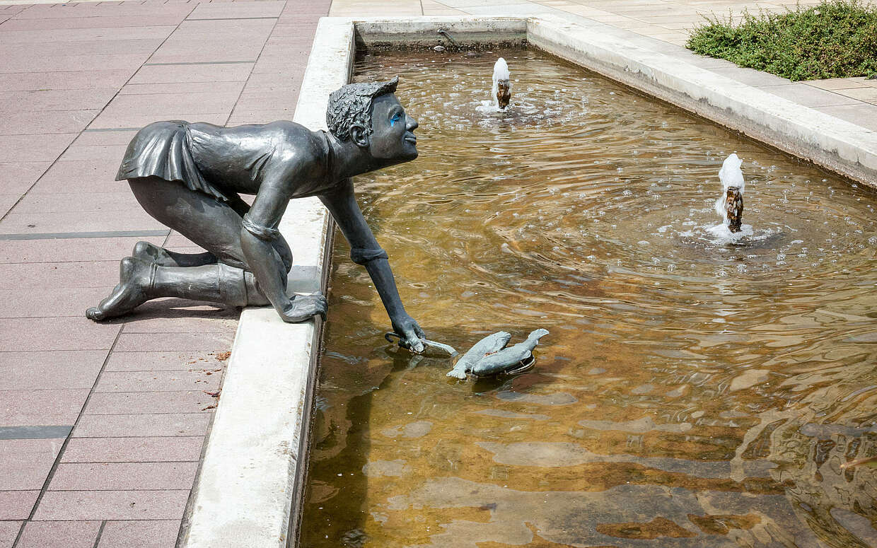 Skulptur von Hans Clauert am Clauert-Rundgang