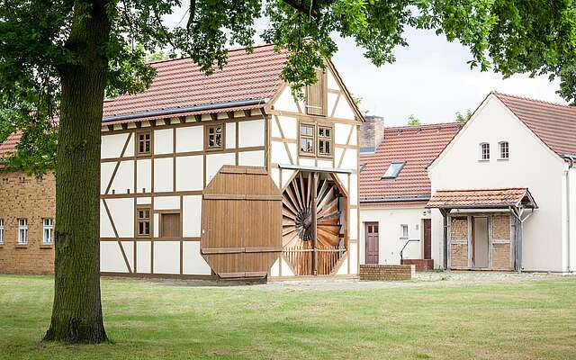 Scheunenwindmühle in Saalow