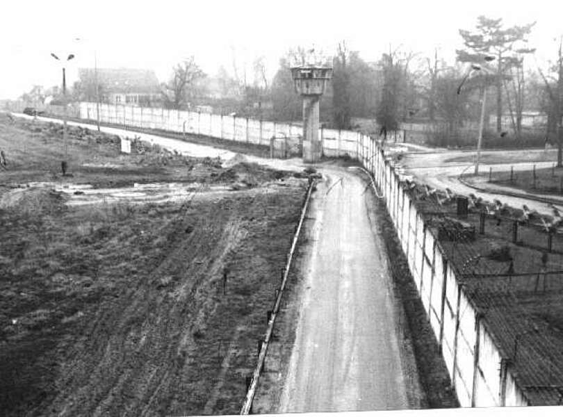 Grenzsicherungsanlagen in Teltow 1986