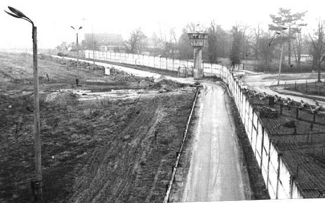 Grenzsicherungsanlagen in Teltow 1986