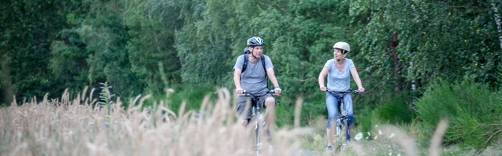 Radfahrer im Fläming,
        
    

        Foto: Tourismusverband Fläming e.V./Jedrzej Marzecki