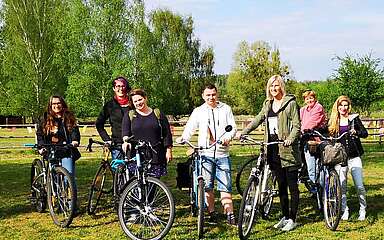 Anradeln mit den Flämingbotschaftern