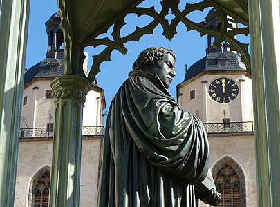 Lutherstatue in Lutherstadt Wittenberg