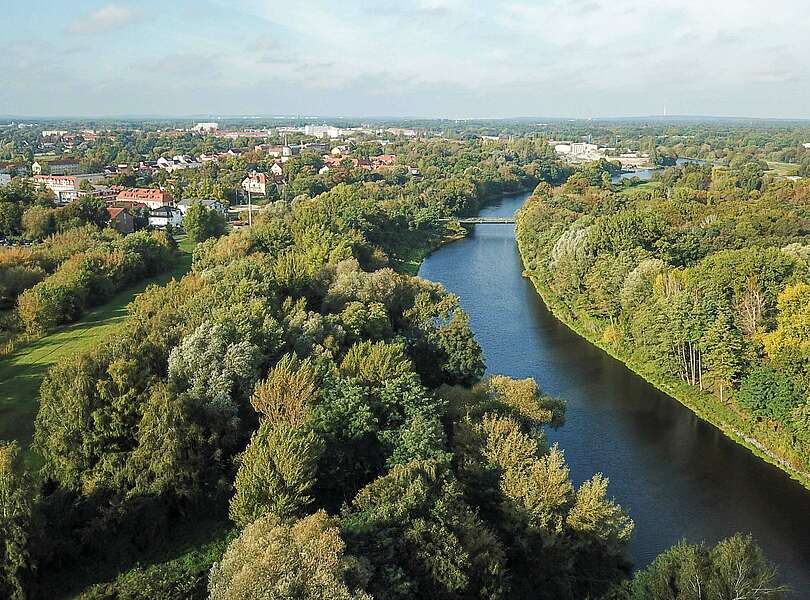 Teltowkanal von oben