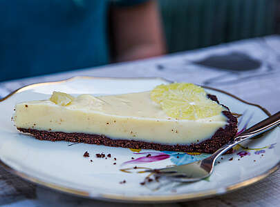 Schokotarte mit Zitrone in der Albertine Glashütte