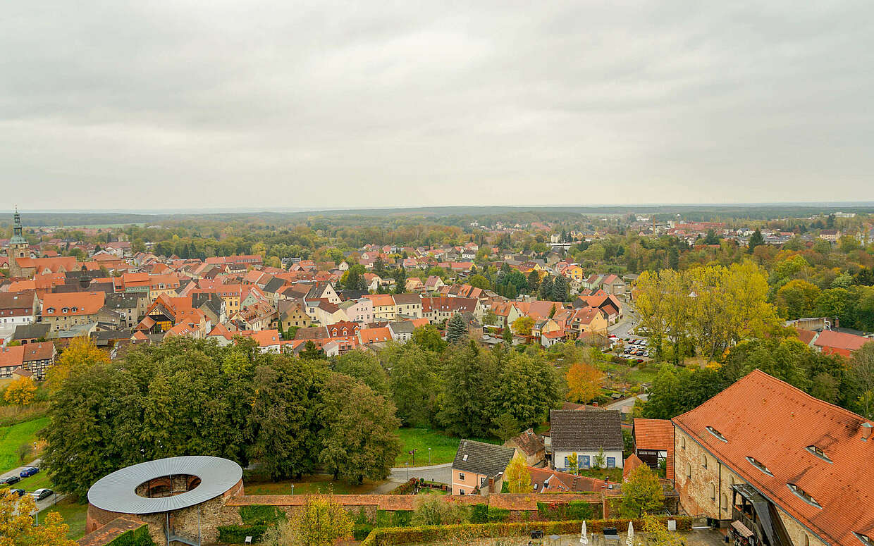 Blick auf Bad Belzig vom Burgfried