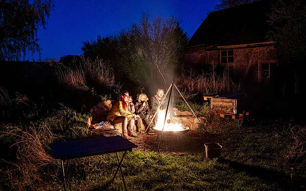 Die Auszeit - Familie am Lagerfeuer