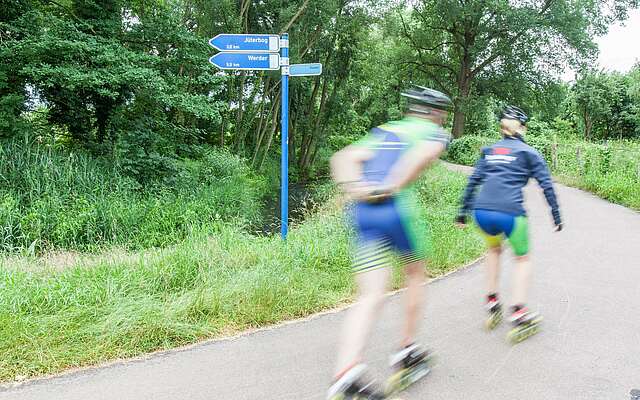 Speedskater auf der Flaeming-Skate