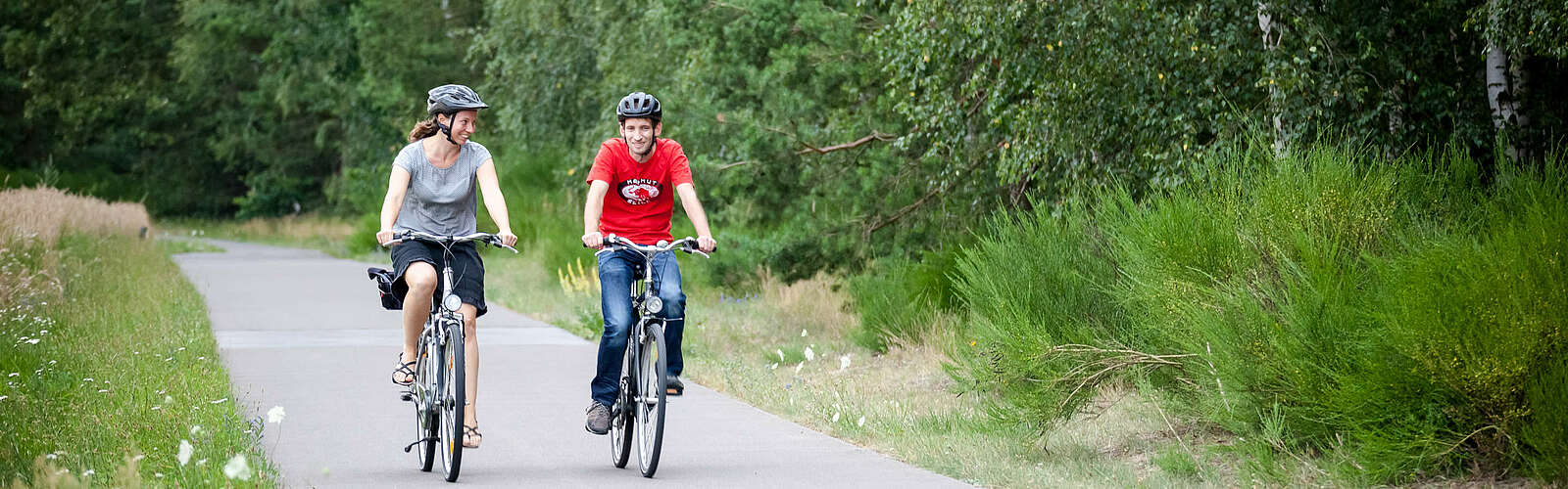 Radfahrer im Fläming,
        
    

        Foto: Tourismusverband Fläming e.V./Jedrzej Marzecki