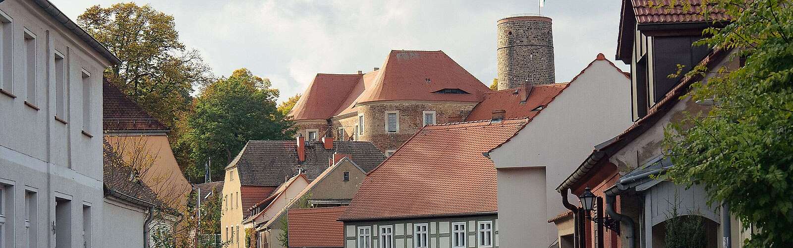 Stadtsilhouette Bad Belzig mit Burg
