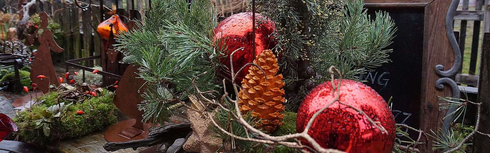 Weihnachtsdekoration in Glashütte