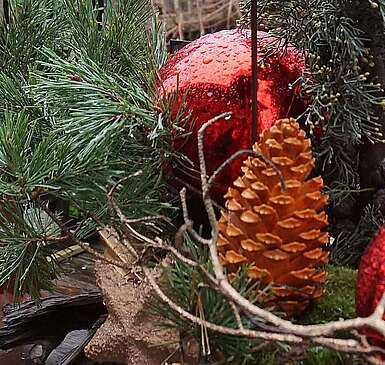 Weihnachtsdekoration in Glashütte