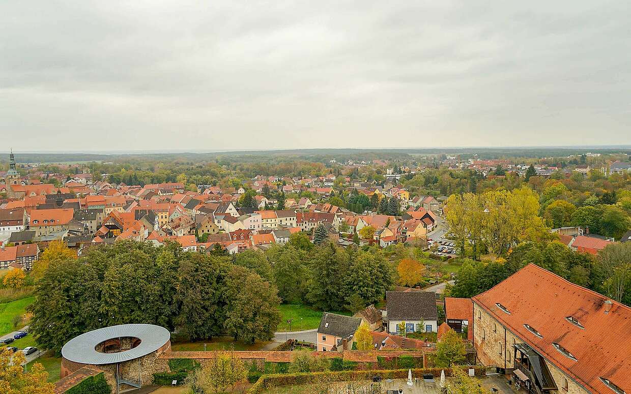 Blick auf Bad Belzig vom Burgfried