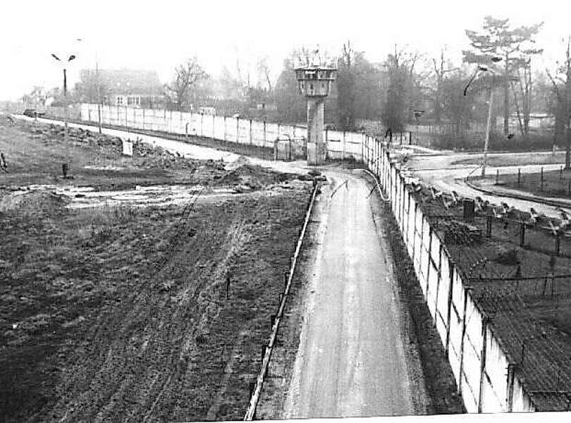Grenzsicherungsanlagen in Teltow 1986