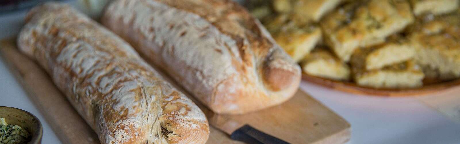 Brot auf Buffet