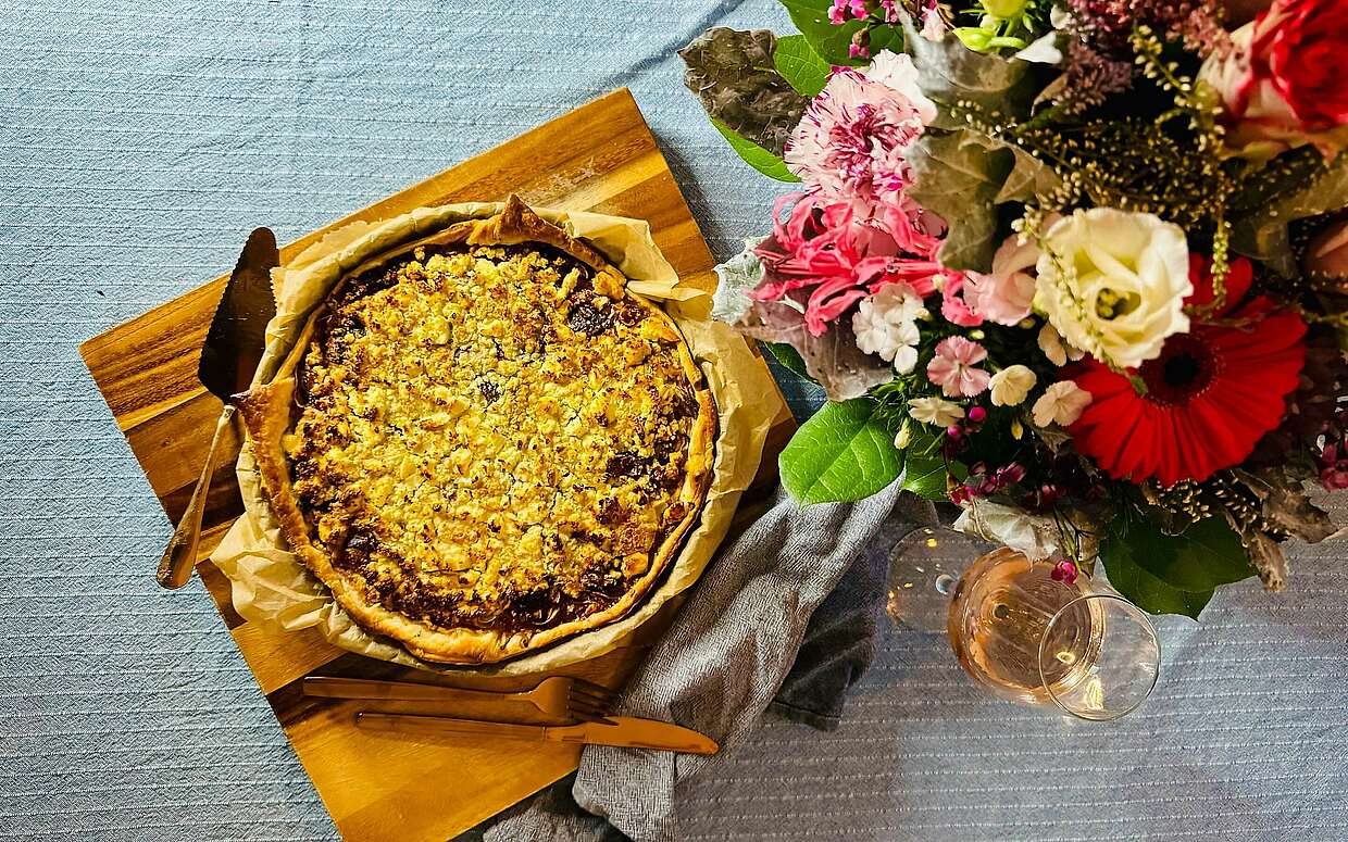 Teltower Rübchen in Blätterteig mit Feigen & Fetakäse