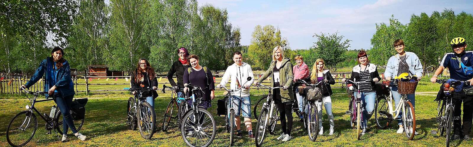 Anradeln mit den Flämingbotschaftern