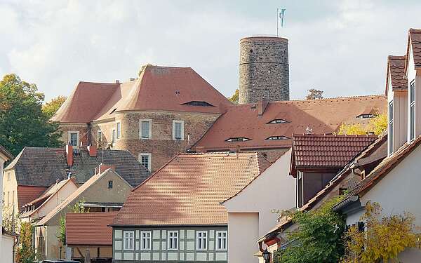 Stadtsilhouette Bad Belzig mit Burg Eisenhardt