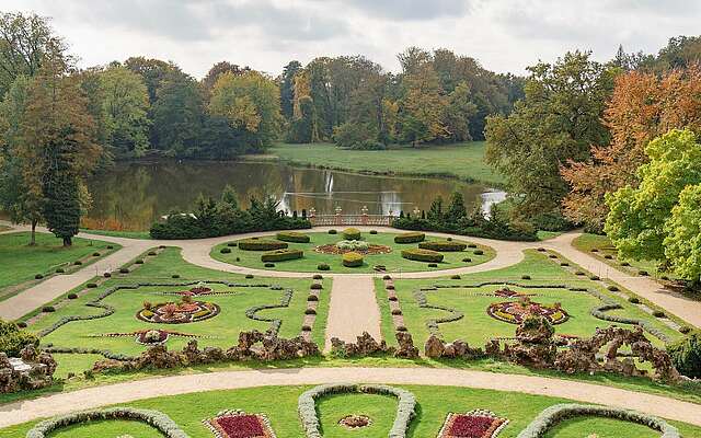 Schlosspark im Herbst - Städteporträt Wiesenburg