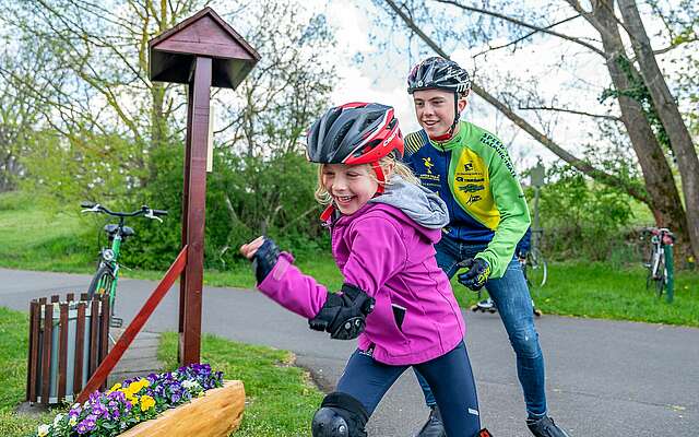 Skatehotel Gutshaus Petkus - skatende Kinder
