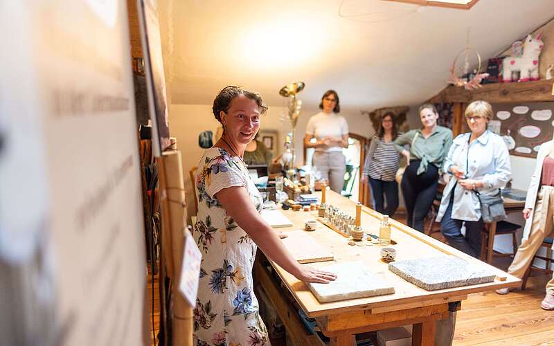 Lederzauberin Karin Sallmann Workshop