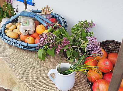 Regionale Produkte beim Hofladen in Zauchwitz
