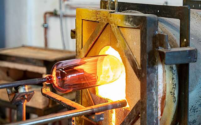 Glasstudio in Baruther Glashütte - Glasofen