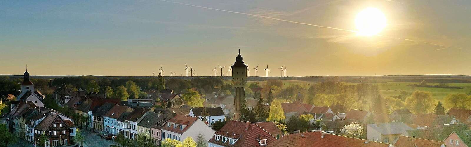 Sonnenuntergang über Treuenbrietzen