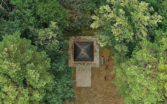 Pionierpyramide in Kummersdorf von oben