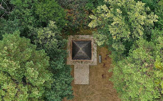 Pionierpyramide in Kummersdorf von oben