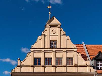 Giebel Rathaus Bad Belzig