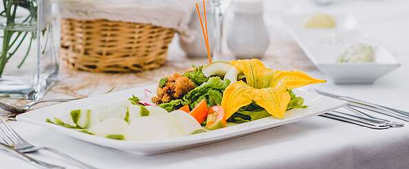 Gedeckter Tisch bei Daniel Reuner