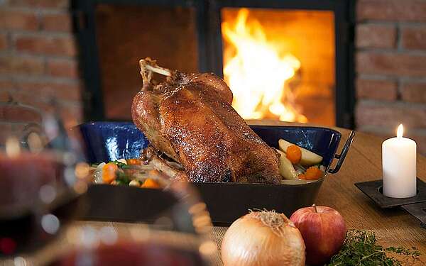 Weihnachtsgans des Restaurants Landhaus Alte Schmiede