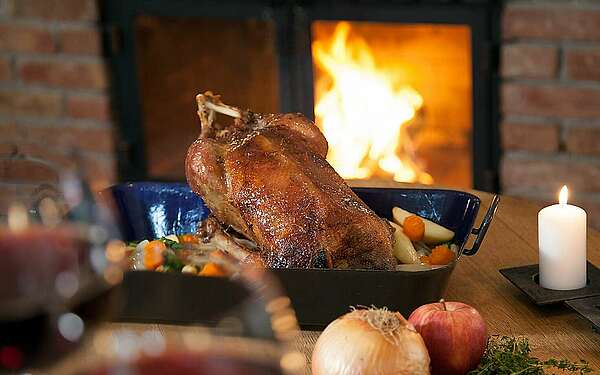 Weihnachtsgans des Restaurants Landhaus Alte Schmiede