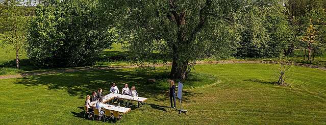 Tagen im Grünen hinter dem Paulinen Hof