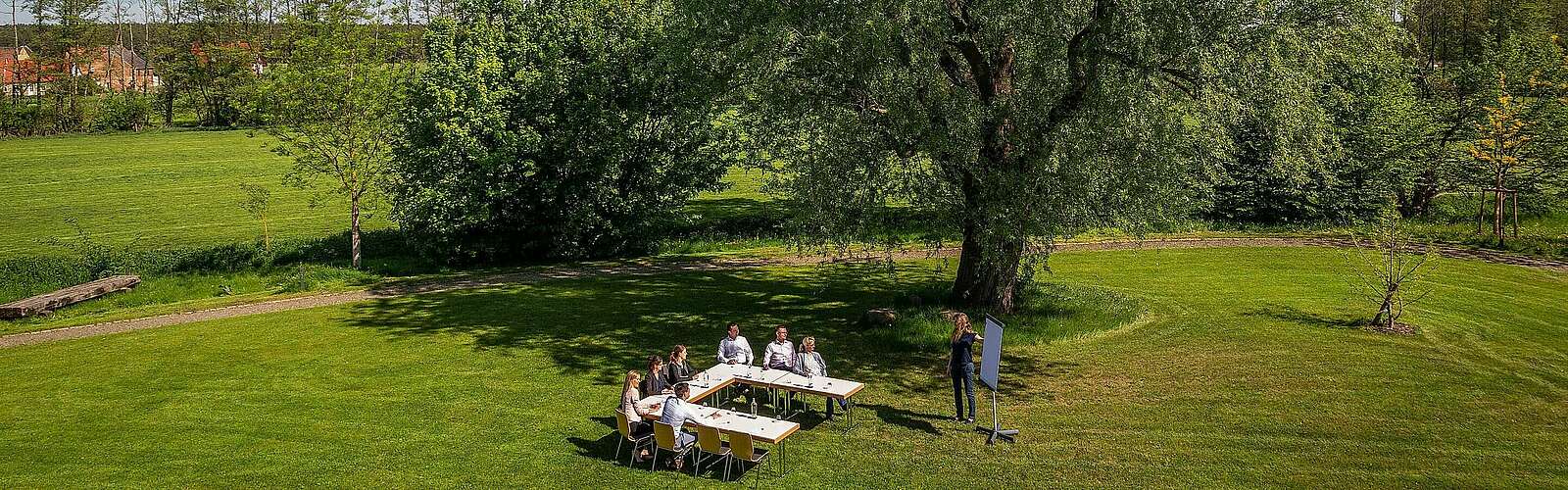 Tagen im Grünen hinter dem Paulinen Hof,
            
        
                Foto: Tourismusverband Fläming e.V./Marcus Vetter