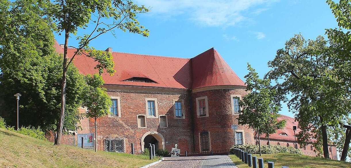 Blick auf die Burg Eisenhardt in Bad Belzig
