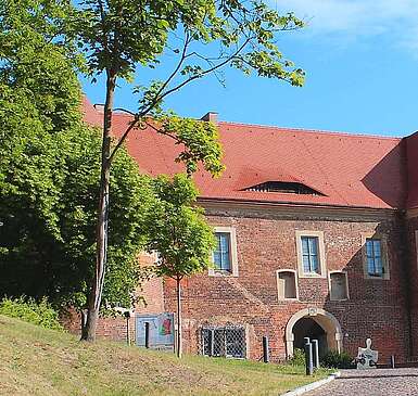 Blick auf die Burg Eisenhardt in Bad Belzig